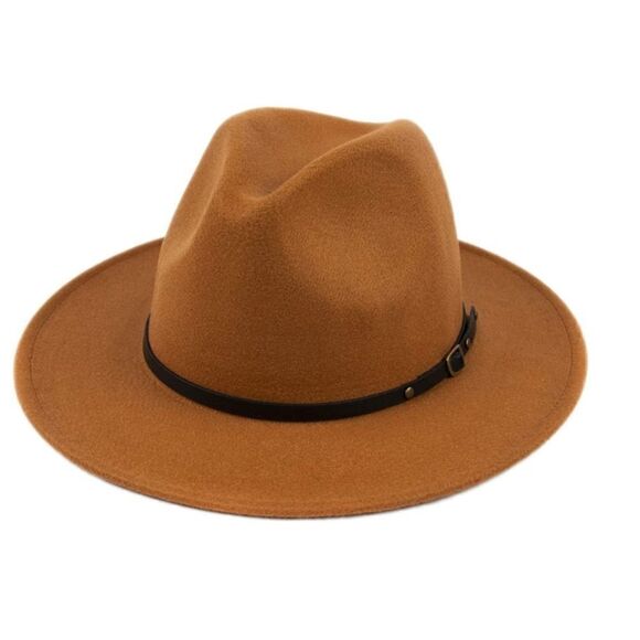 Wide Brim Fedora Hat 